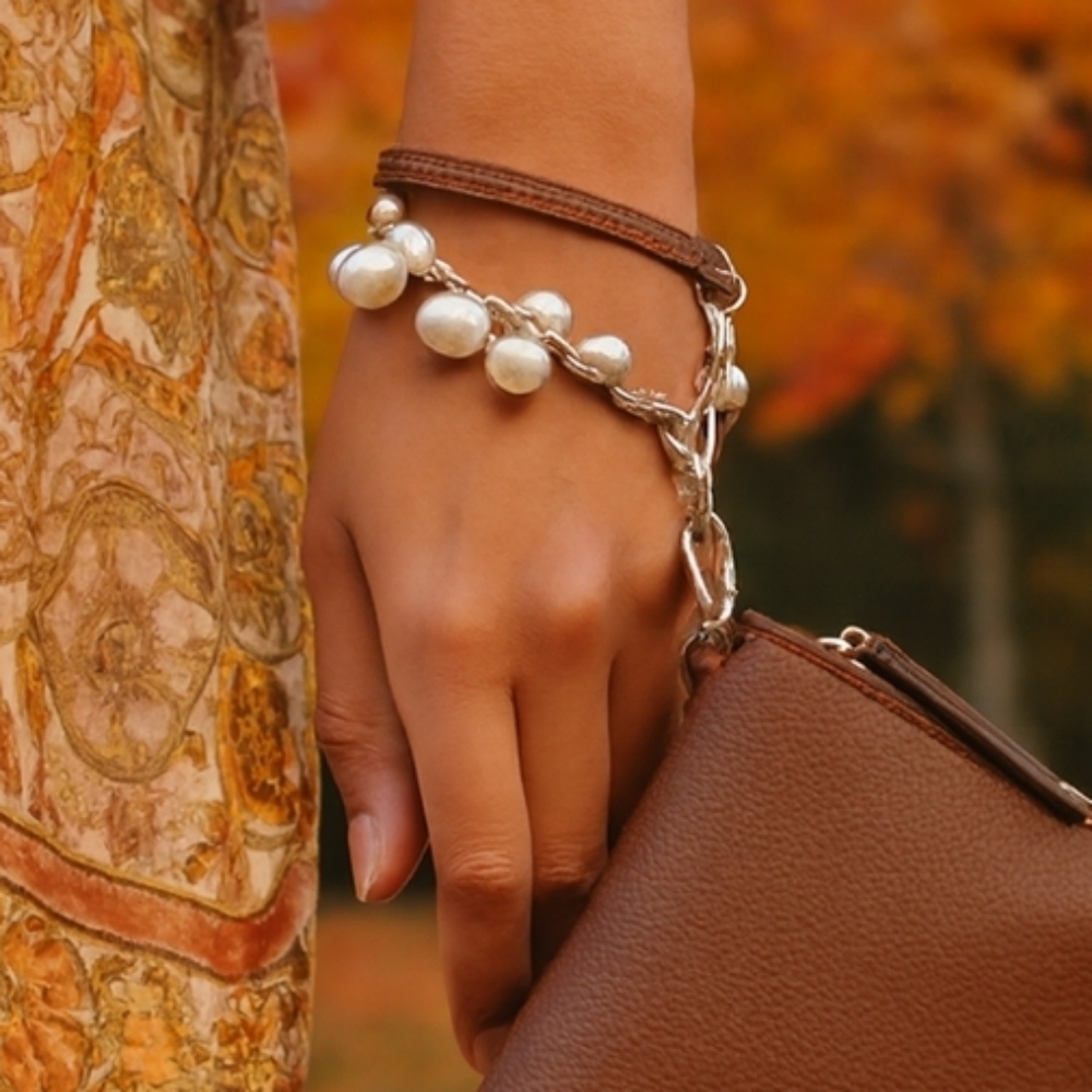 Universal Pearl Phone Strap Or Wristlet Strap